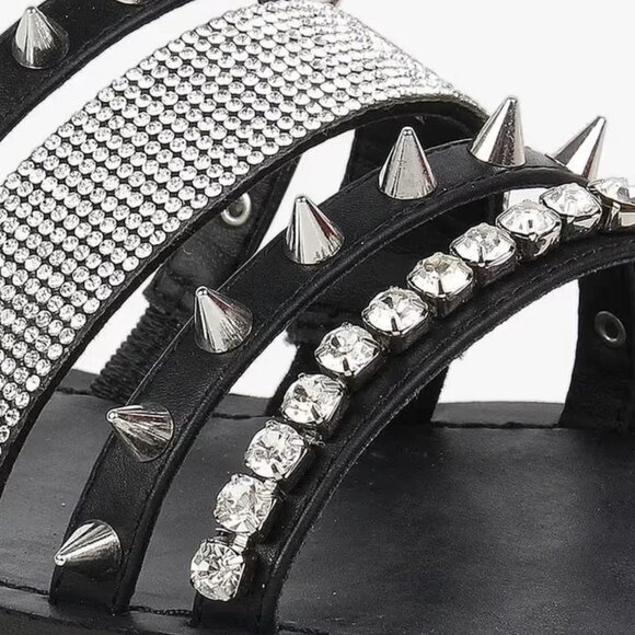 Steve Madden Lindy Black Multi Sandal Women's Size 10 - Picture 4 of 8